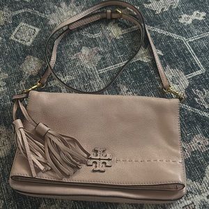 Tory Burch Blush pink leather cross body